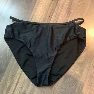 SHEIN Black Bathing Suit Bottoms with Cuttouts